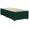 vidaXL Cama box spring con colch&oacute;n terciopelo verde oscuro 100x200 cm