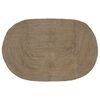 vidaXL Alfombras de &aacute;rea Ovalado Gris 205 x 305 cm yute