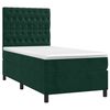 vidaXL Cama box spring con colch&oacute;n terciopelo verde oscuro 80x200 cm