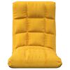 vidaXL Tumbona de suelo plegable de tela amarillo mostaza