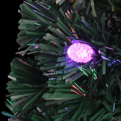 vidaXL Árbol de Navidad con luces y soporte fibra óptica 120 cm