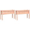 vidaXL Jardineras con patas 2 uds madera maciza de abeto Douglas