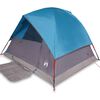 vidaXL Tienda de campa&ntilde;a igl&uacute; para 3 personas impermeable azul