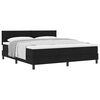 vidaXL Cama tipo Box Spring con colch&oacute;n Negro 180 x 200 cm tela