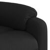 vidaXL Sillón reclinable de masaje eléctrico tela negro