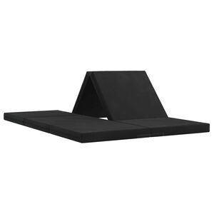 vidaXL Sof&aacute; Cama Plegable 140 x 67 x 15 cm Negro