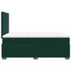 vidaXL Cama box spring con colch&oacute;n terciopelo verde oscuro 120x200 cm