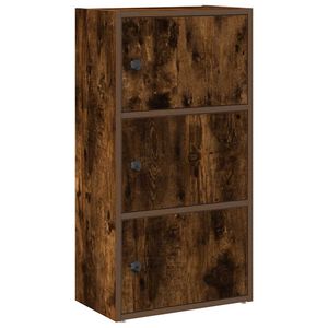 vidaXL Estanter&iacute;a madera de ingenier&iacute;a roble ahumado 40x24x77 cm