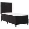 vidaXL Cama tipo Box Spring con colch&oacute;n Negro 80 x 200 cm Terciopelo