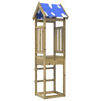 vidaXL Torre de juegos madera pino impregnada 52,5x46,5x208 cm