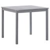 vidaXL Mesa de jard&iacute;n de madera maciza de acacia gris 80x80x74 cm
