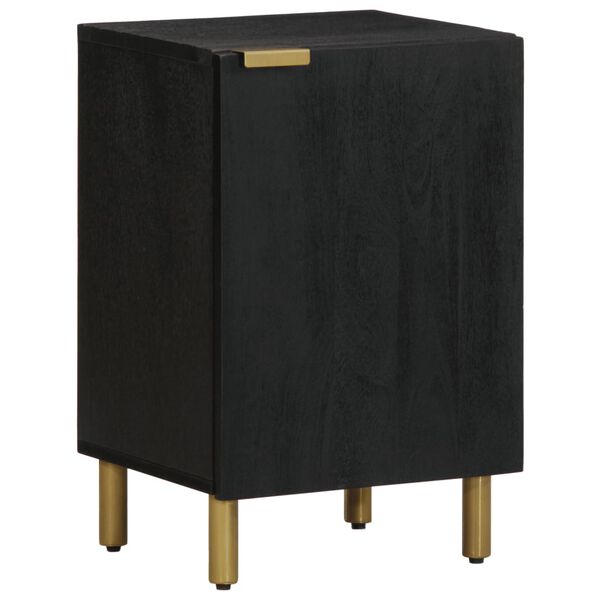 vidaXL Mueble de ba&ntilde;o de madera de ingenier&iacute;a negro 38x33x58 cm