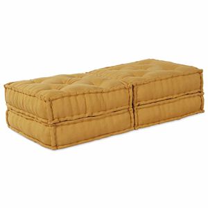 vidaXL Unidad de Sof&aacute; Modular 2 uds. Tela Amarillo 140 x 70 x 36 cm