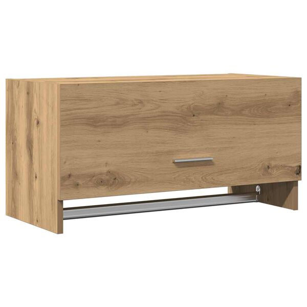 vidaXL Armario de madera de ingenier&iacute;a roble artesanal 70x32,5x35 cm