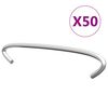 vidaXL Ganchos de gaviones 50 unidades acero galvanizado 10 cm