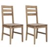vidaXL Sillas de comedor 2 unidades madera maciza de acacia