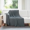vidaXL Mantitas de Sof&aacute; 24 pcs Gris oscuro 200 x 150 cm Lana
