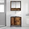 vidaXL Mueble de lavabo para ba&ntilde;o Madera envejecida 65 x 33 x 60 cm