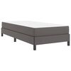 vidaXL Estructura de cama con colch&oacute;n Gris 90 x 190 cm tela