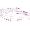 vidaXL Cama tipo Box Spring con colch&oacute;n Taup&eacute; 200 x 180 cm Poli&eacute;ster