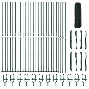 vidaXL Poste de Valla Verde