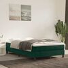 vidaXL Estructura Estructura de cama con somier terciopelo verde oscuro 120x200 cm