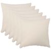 vidaXL Funda de almohada 6 uds. HEERLEN Crema 30 x 30 cm Boucl&eacute;