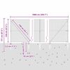 vidaXL Poste de Valla Gris 10 x 1,2 m (19 x 19 mm de malla)