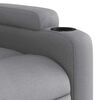 vidaXL Sillón reclinable de masaje eléctrico tela gris claro