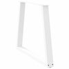 vidaXL Patas para mesa de comedor en forma de V (2 unidades), color blanco, 80 x (72-73,3) cm, acero