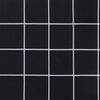 vidaXL Cojines para banco jard&iacute;n 2 uds tela a cuadros negro 120x50x7cm