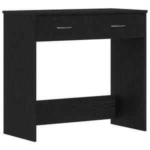 vidaXL Escritorio Roble Negro Madera de ingenier&iacute;a 80 x 40 x 75 cm