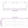 vidaXL Cabecero de cama acolchado Hvar tela gris claro 180 cm