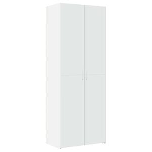 vidaXL Aparador alto madera de ingenier&iacute;a blanco 70x42,5x185 cm