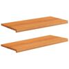 vidaXL Alfeizares 2 uds. Marr&oacute;n Claro 100 x 40 x 2 cm