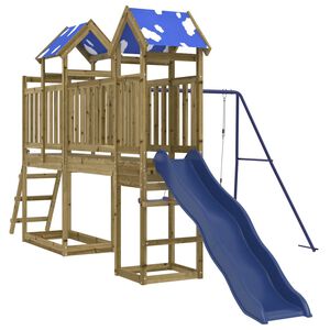 vidaXL Parque infantil de exterior madera de pino impregnada