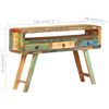 vidaXL Aparador de madera maciza reciclada 120x30x75 cm