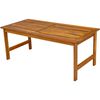 vidaXL Juego de muebles de jardín 4 pzs y cojines madera maciza acacia