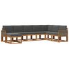 vidaXL Conjunto de sof&aacute;s de exterior 8 uds. Natural y Antracita