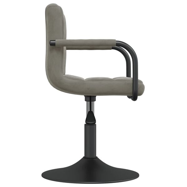 vidaXL Silla de comedor de terciopelo verde claro