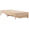 vidaXL Estructura de cama sin colch&oacute;n madera maciza de pino 90x200 cm