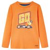 Camiseta infantil de manga larga naranja oscuro 104