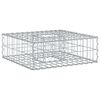 vidaXL Cama elevada de gavi&oacute;n 60 x 60 x 20 cm Acero Galvanizado