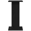 vidaXL Soporte de plantas 2 pcs Roble Negro 30 x 30 x 60 cm