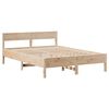 vidaXL Estructura de cama sin colch&oacute;n madera maciza de pino 135x190 cm