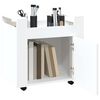 vidaXL Carrito de escritorio madera contrachapada blanco 60x45x60 cm