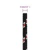 vidaXL Cuerda de barco polipropileno negra 4 mm 25 m