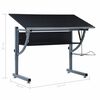 vidaXL Mesa de Dibujo Negro 110 x 60 x 87 cm Madera aglomerada