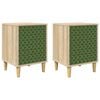vidaXL Mesa de noche GELEEN 2 uds. Roble Sonoma 36 x 33 x 50 cm