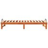 vidaXL Estructura de cama Marr&oacute;n 80 x 200 cm Madera de pino macizo